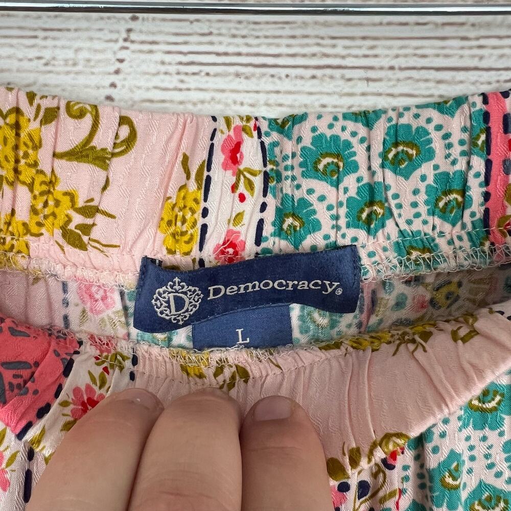 Democracy Multicolor Patchwork Midi Skirt - image 4